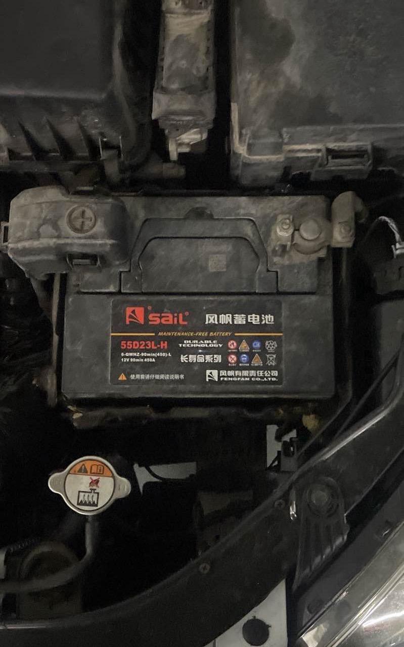 风帆蓄电池.2013年悦动 更换55d23l风帆蓄电池