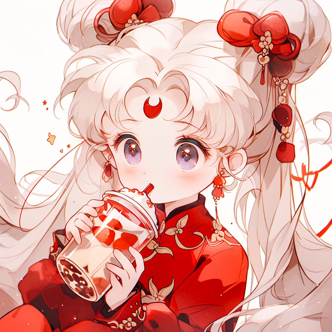 美少女 | 2024新年头像 奶茶系列