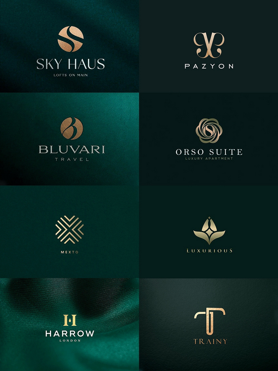 真是太爱"复古金"logo配色!