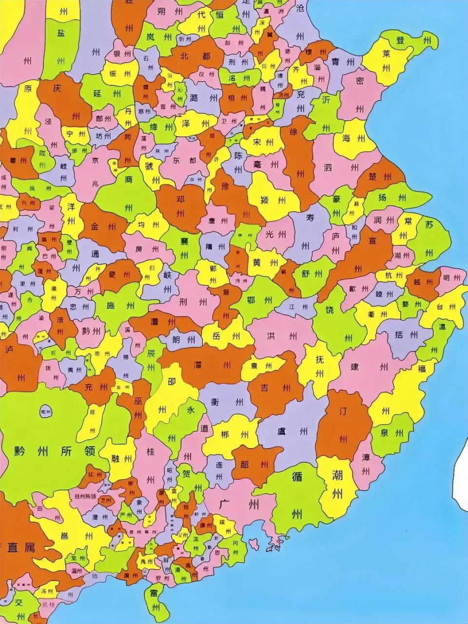 唐朝的广东和广西,居然是当朝州郡最密的地区,他们