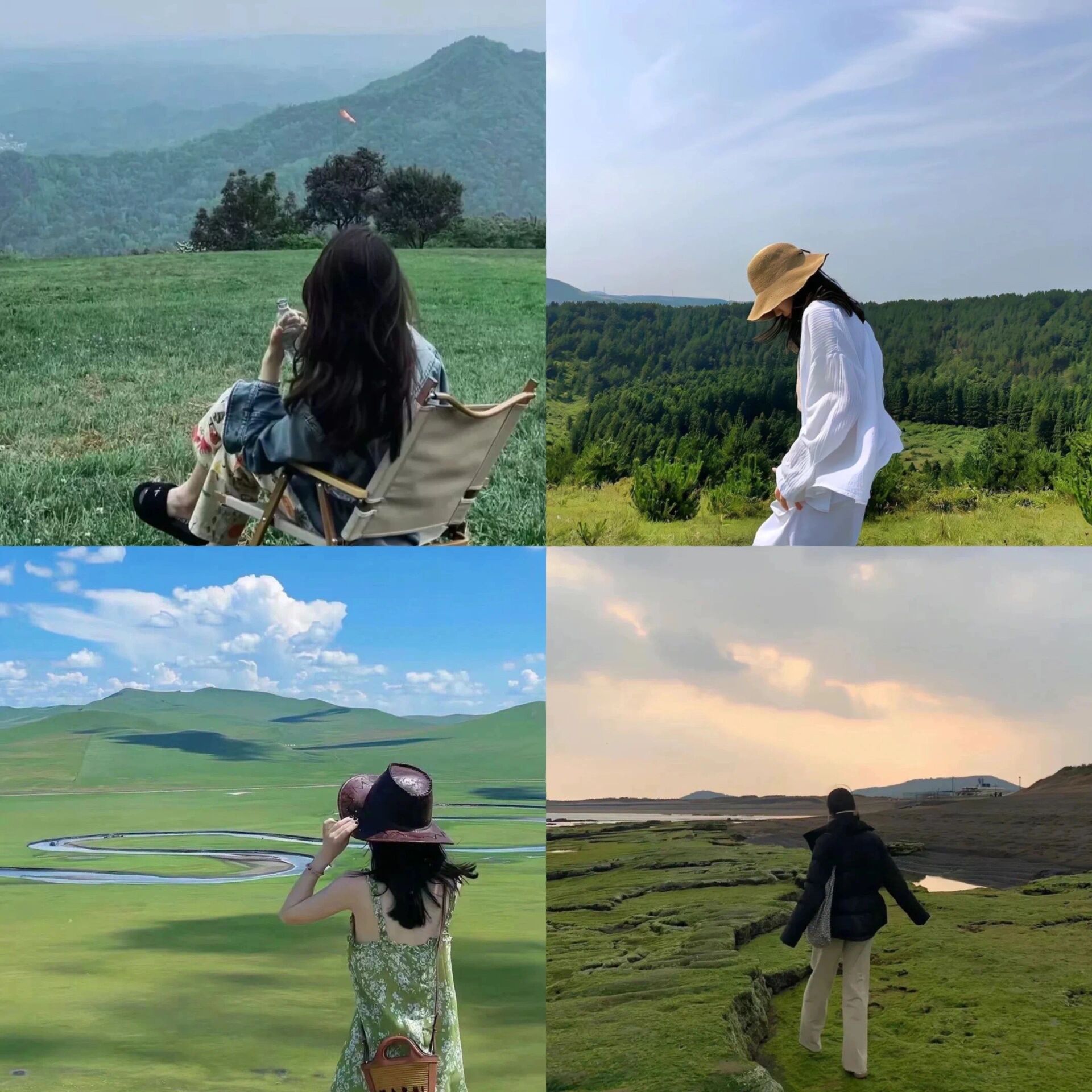 旅行人女生背影头像