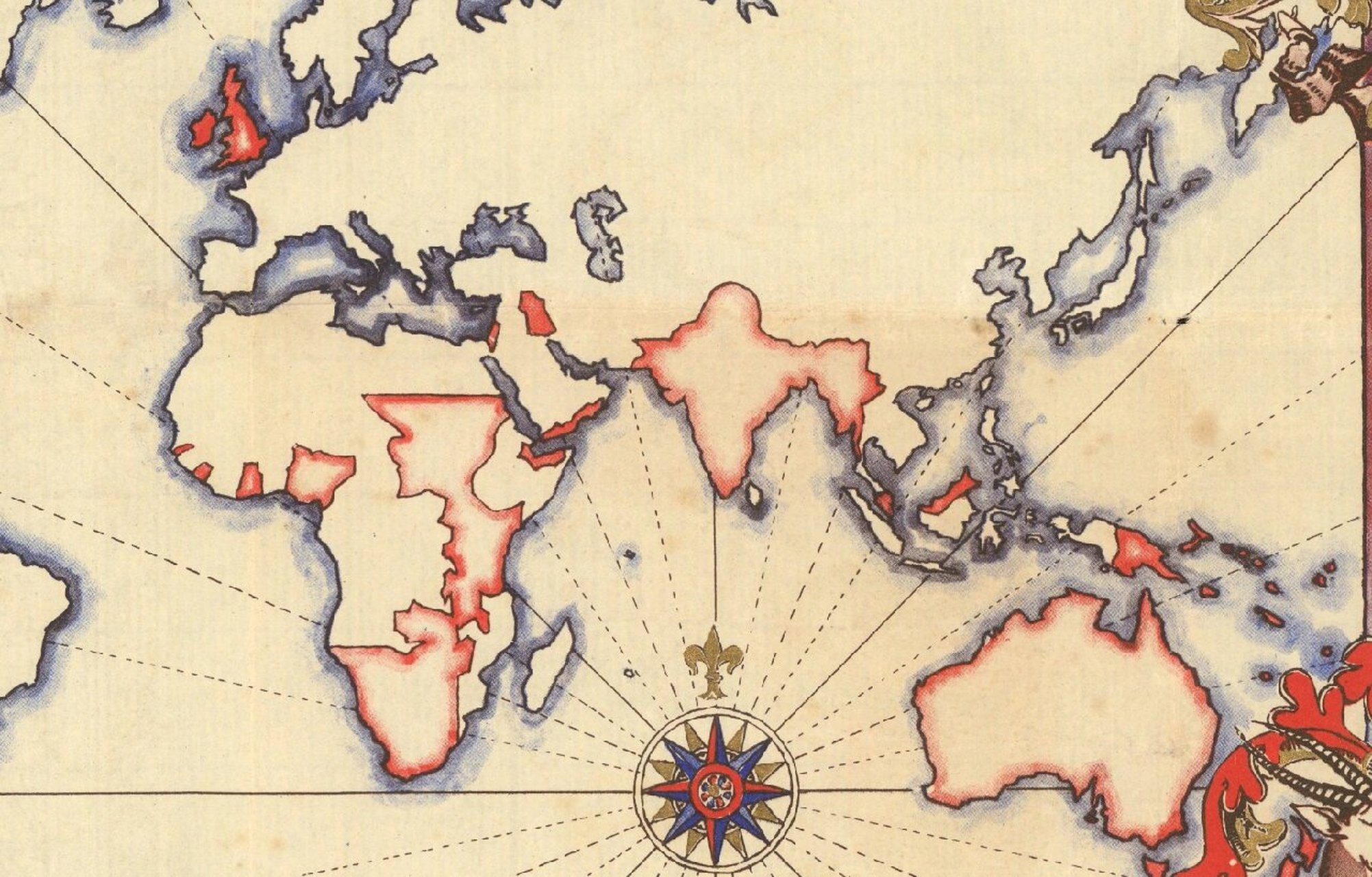 日不落帝国全盛地图! 大英帝国的辉煌一去不复返. 	  地图 map