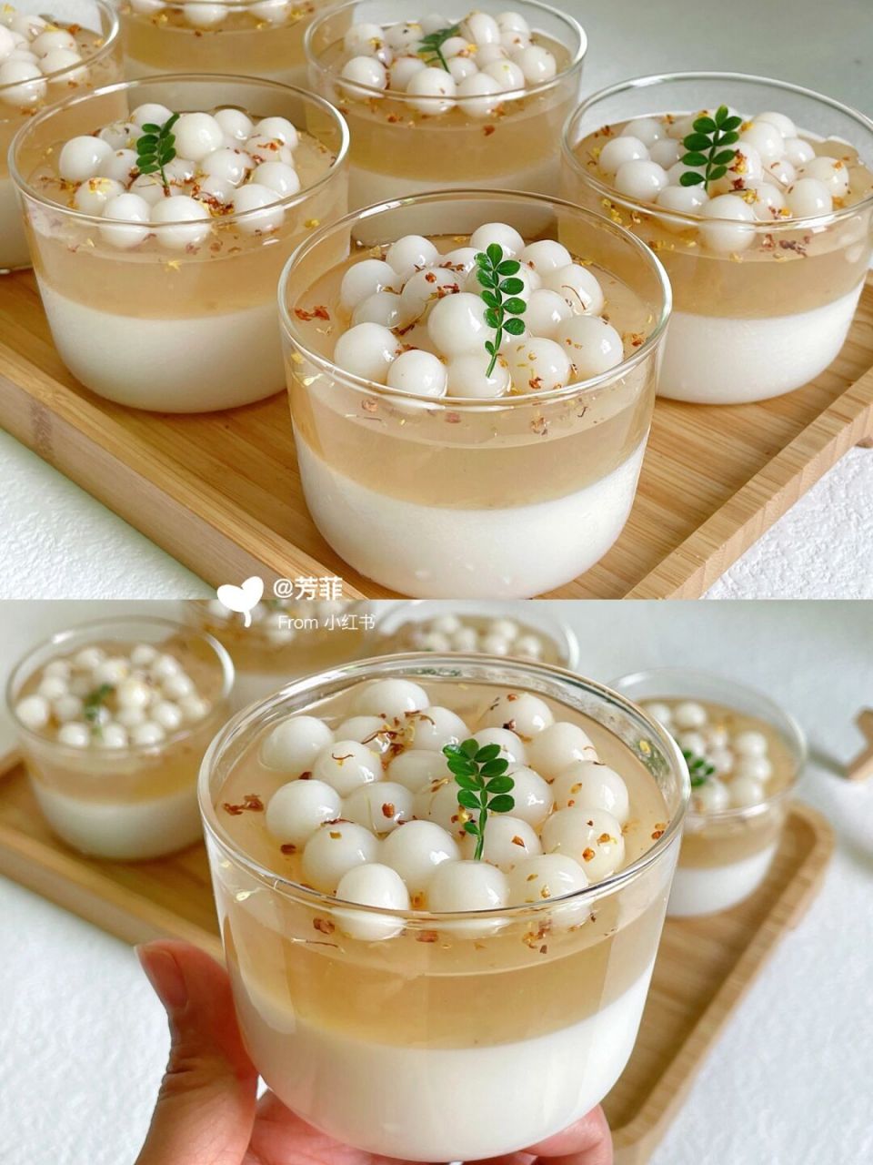 91好吃又解暑的冰汤圆桂花椰奶冻,糯叽叽q弹嫩滑冰冰凉凉,一口下去