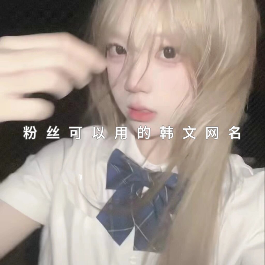 粉丝可以用的韩文网名