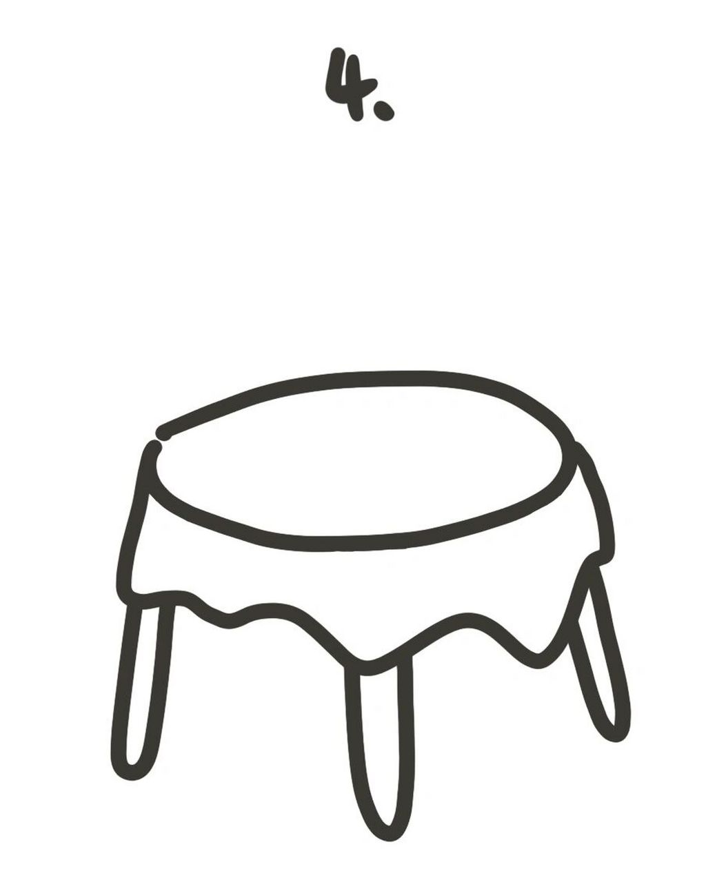 最近的生活类简笔画比较受欢迎,有宝贝私信说还想学画桌子,还能咋 !!