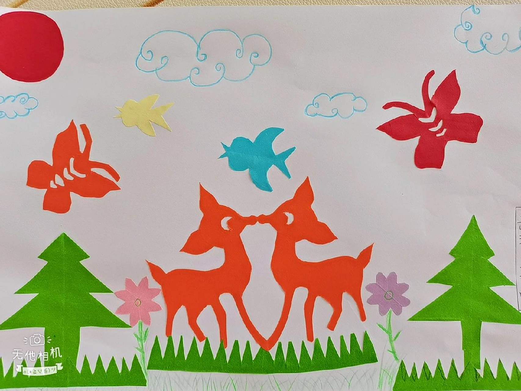 用轴对称图形做一副漂亮的画 用轴对称图形做一副漂亮的画