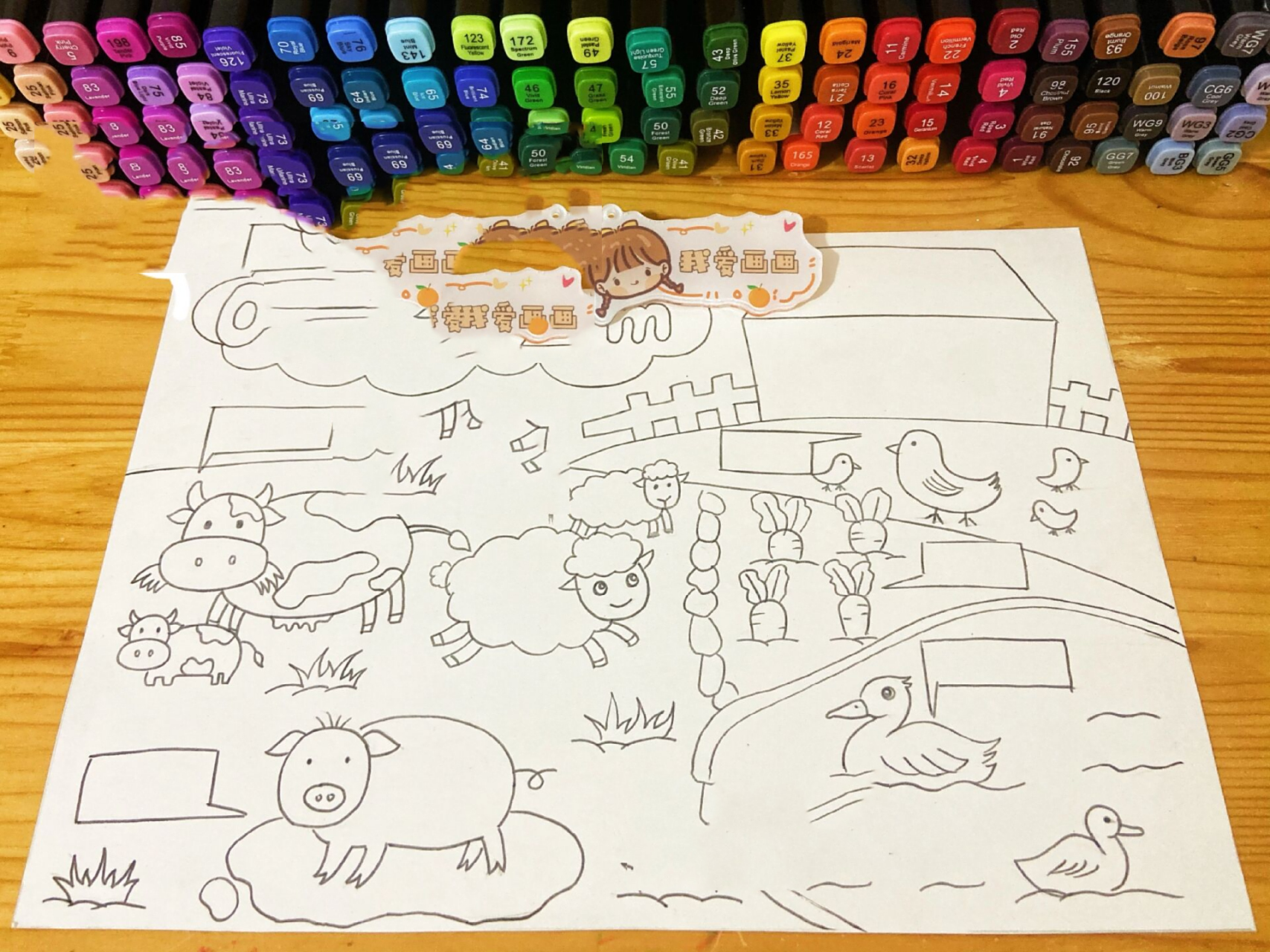 on the farm 英语小报 小学四年级英语手抄报,英语农场小报,动物英语