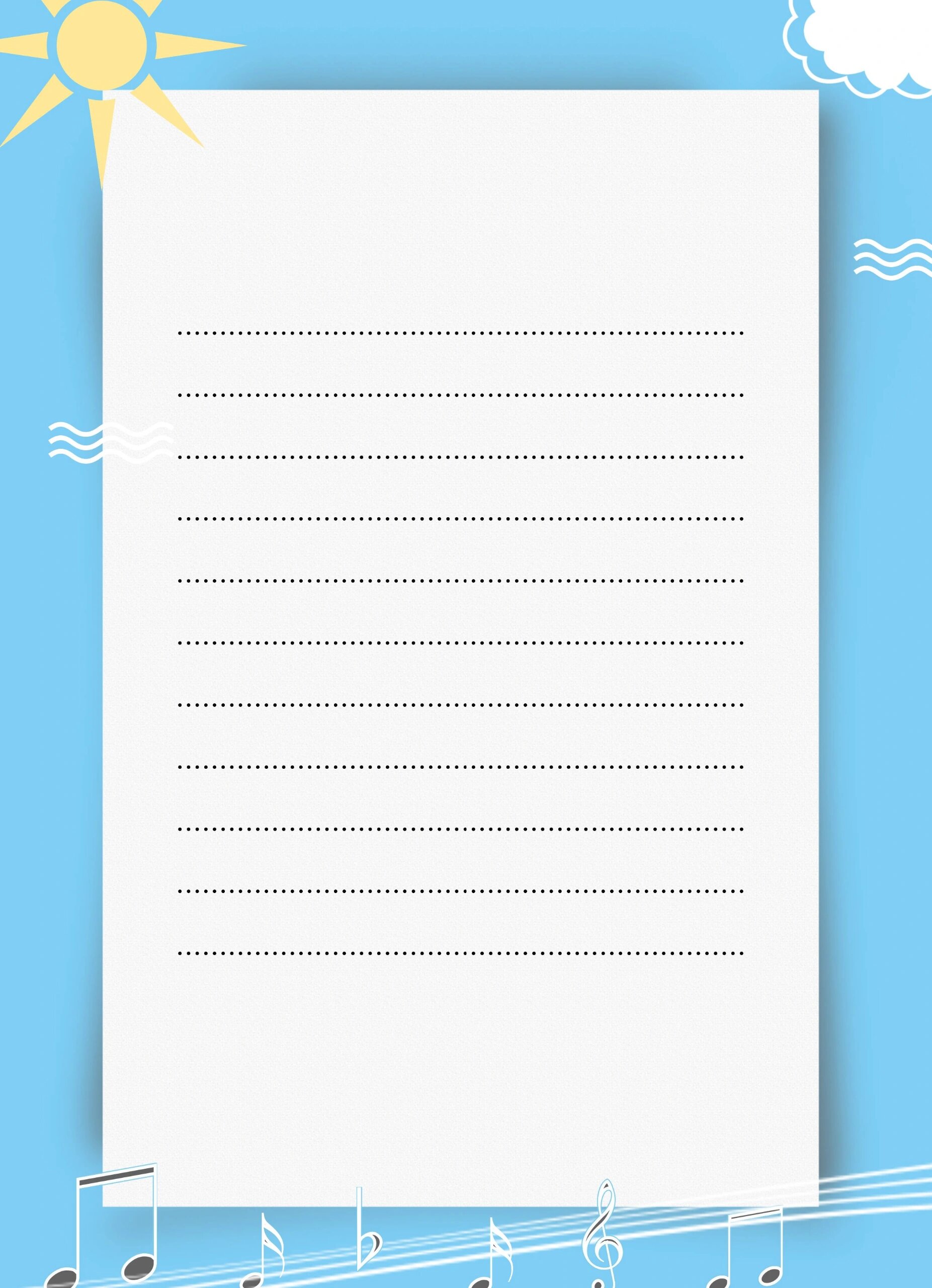 今日分享95小众好看的可打印清新信纸背景  哈喽~我是图图大耳朵