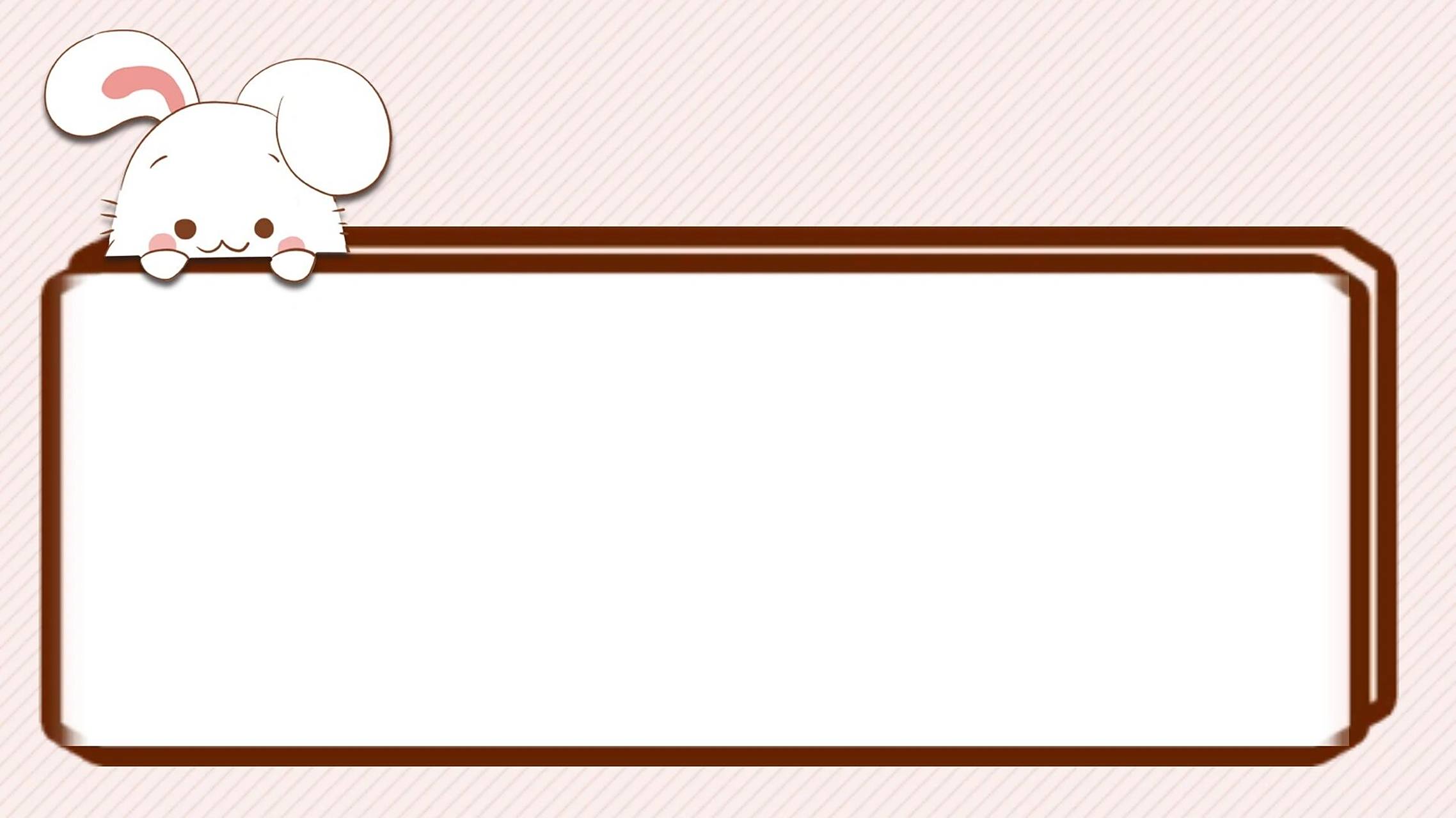 素材设计92卡通可爱兔子边框背景图ppt 929292 哈喽~我是图图