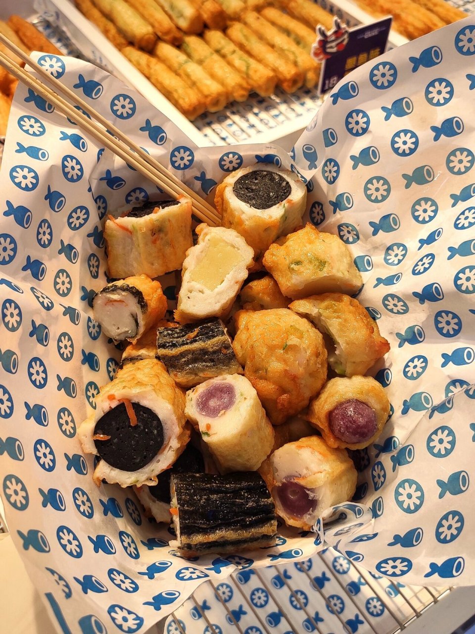 广州新店9693炸鱼糕75韩剧同款街边小吃 火爆长沙天津的鱼糕