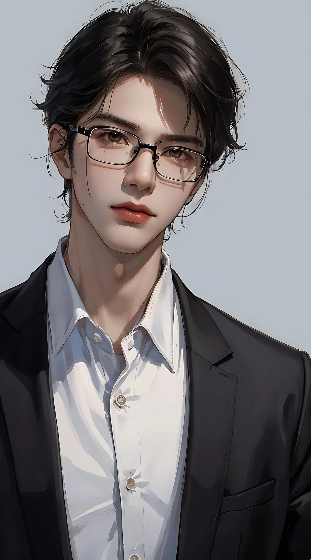 总裁风男生头像