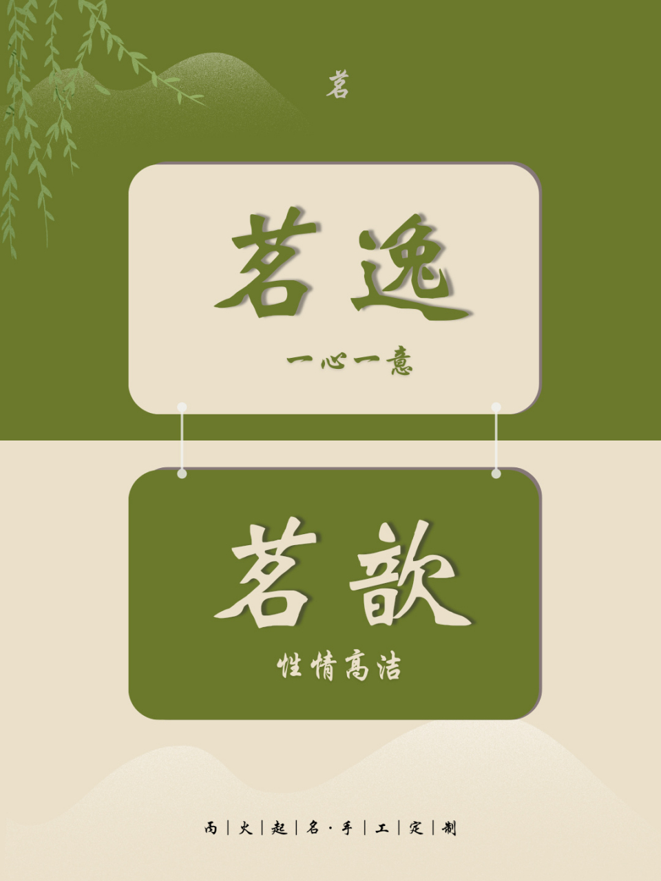 "茗"兔宝宝起名好字 "茗"字,一般在生活中是指茶,是一种用来泡茶的茶