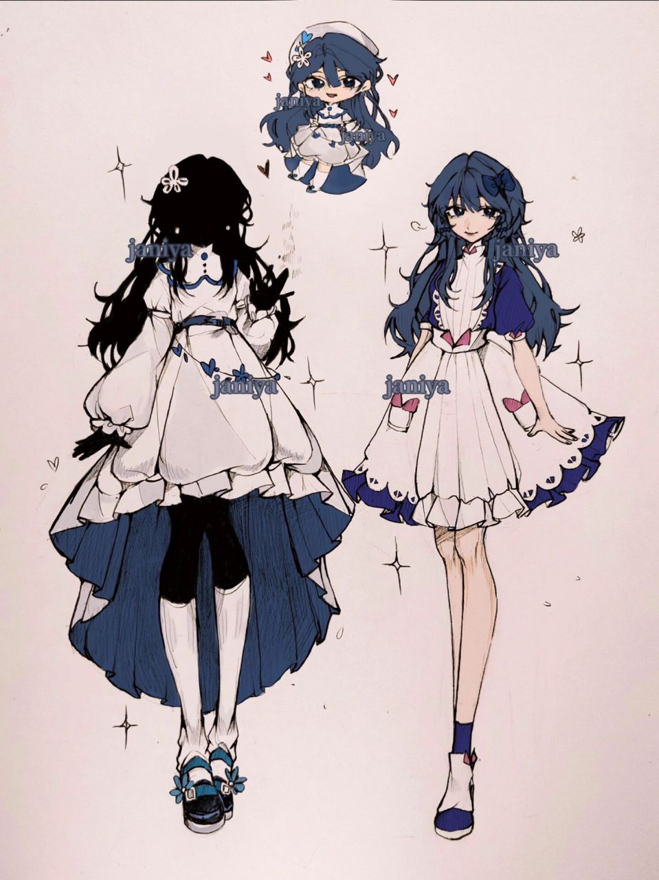 影宅oc设定 活人偶:海洛伊斯(heloise) 表面上比较沉默寡言,像冰山一