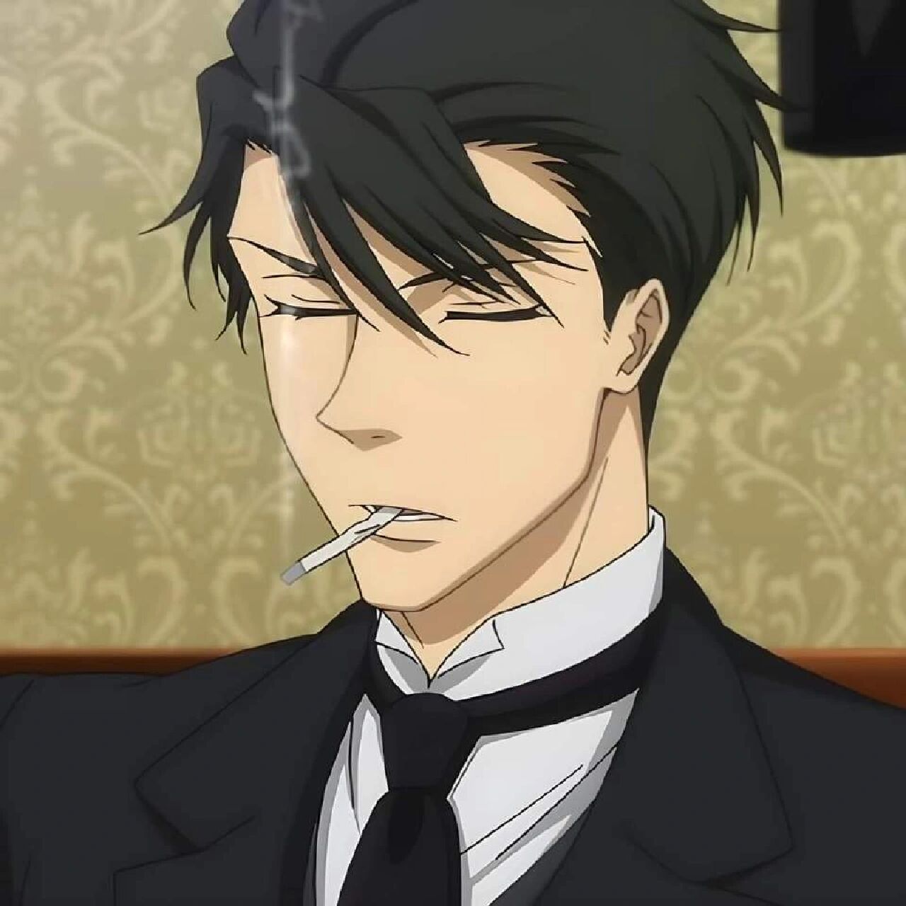 《动漫头像》抽烟男帅哥动漫头像