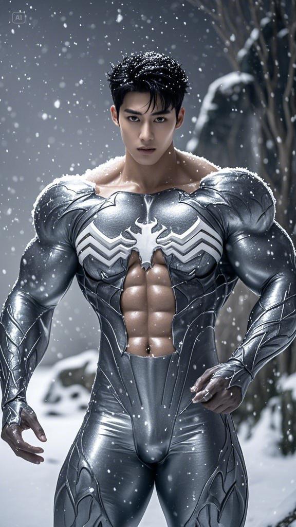 肌肉猛男帅哥壁纸 cos毒液撩起衣服就是腹肌 男友力爆棚 你的男友已