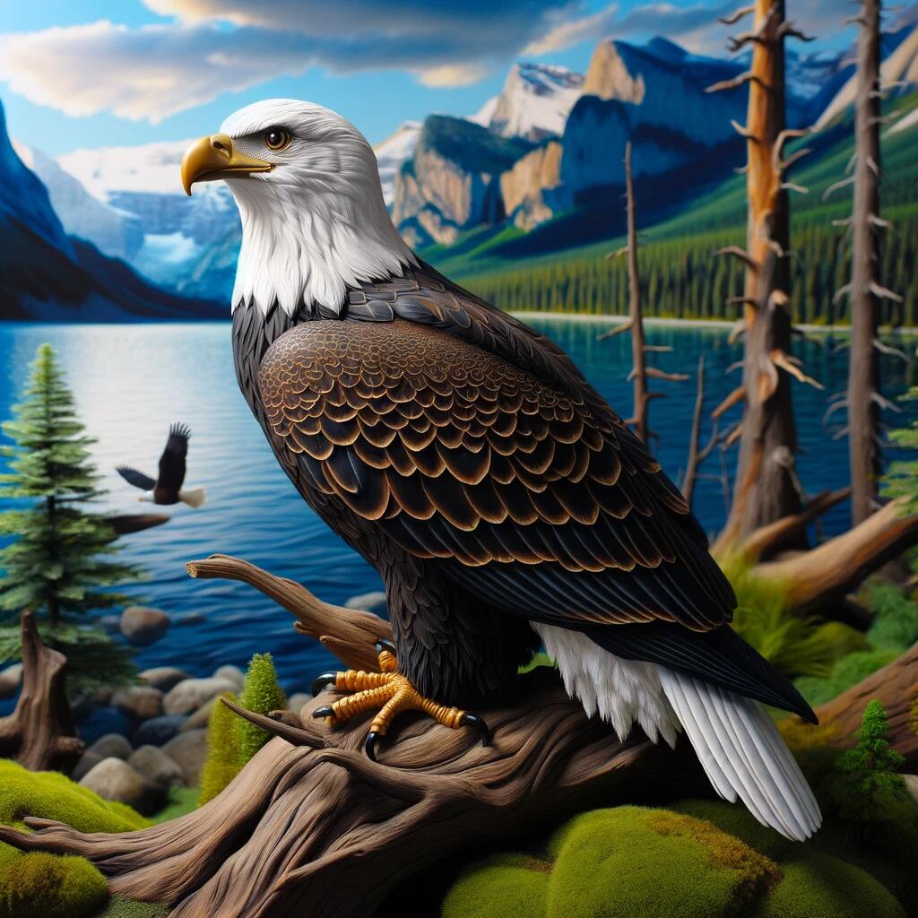 白头海雕 白头海雕,又称为白头鹰,是北美洲最著名和最大的猛禽之一.