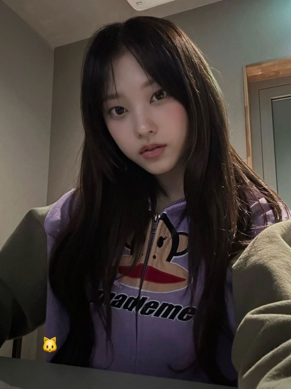 haerin呐!更新自拍啦 猫妈狂吸