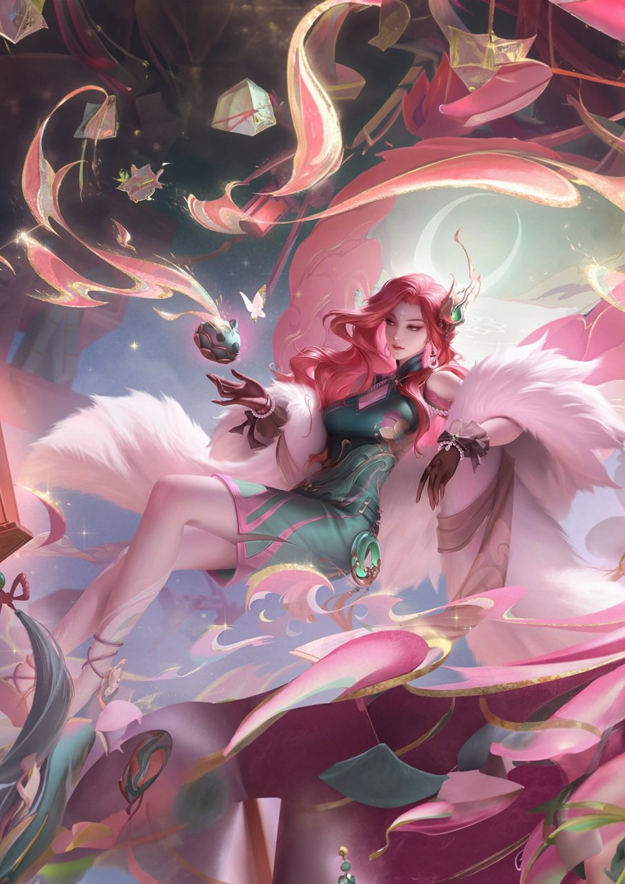 王者荣耀海月/西施/小乔 -  ai填充海报 "我会实现你的愿望,而代价与