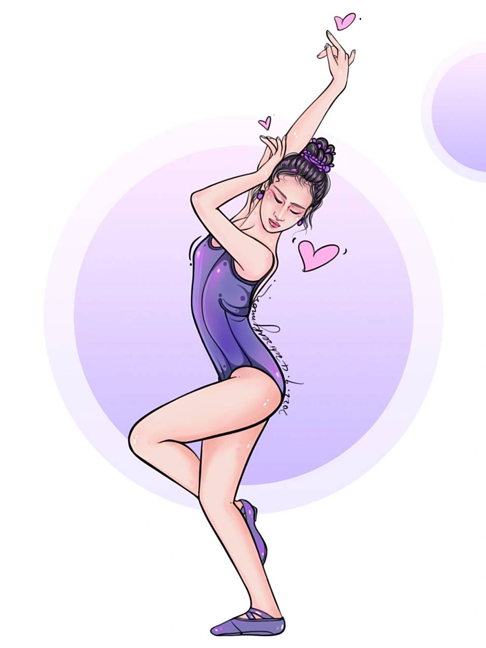 原创插画#舞韵- #插画# #笔记灵感# #芭蕾舞者# #拍照91# 周一,画几