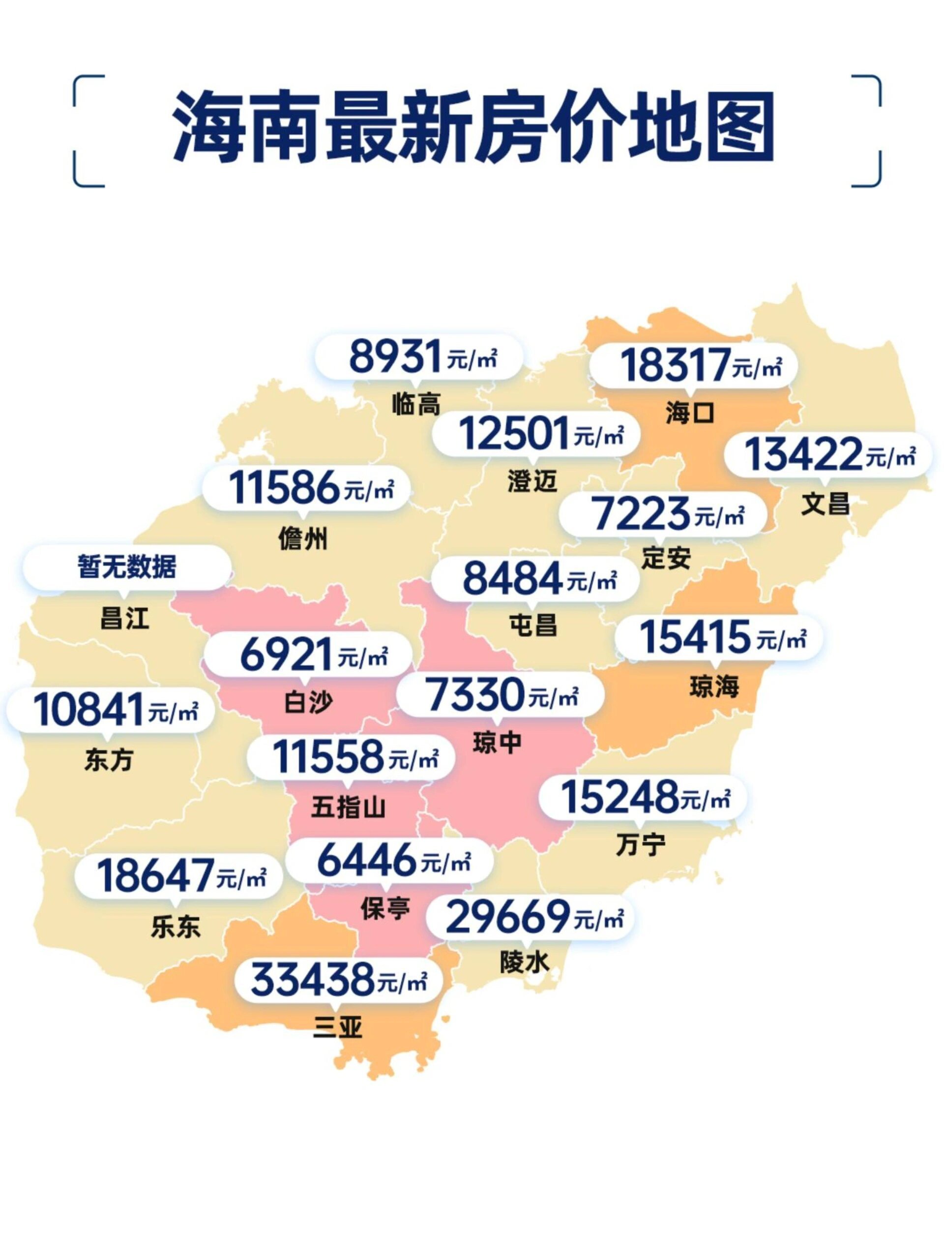 海南最新房价地图出炉,还在涨!