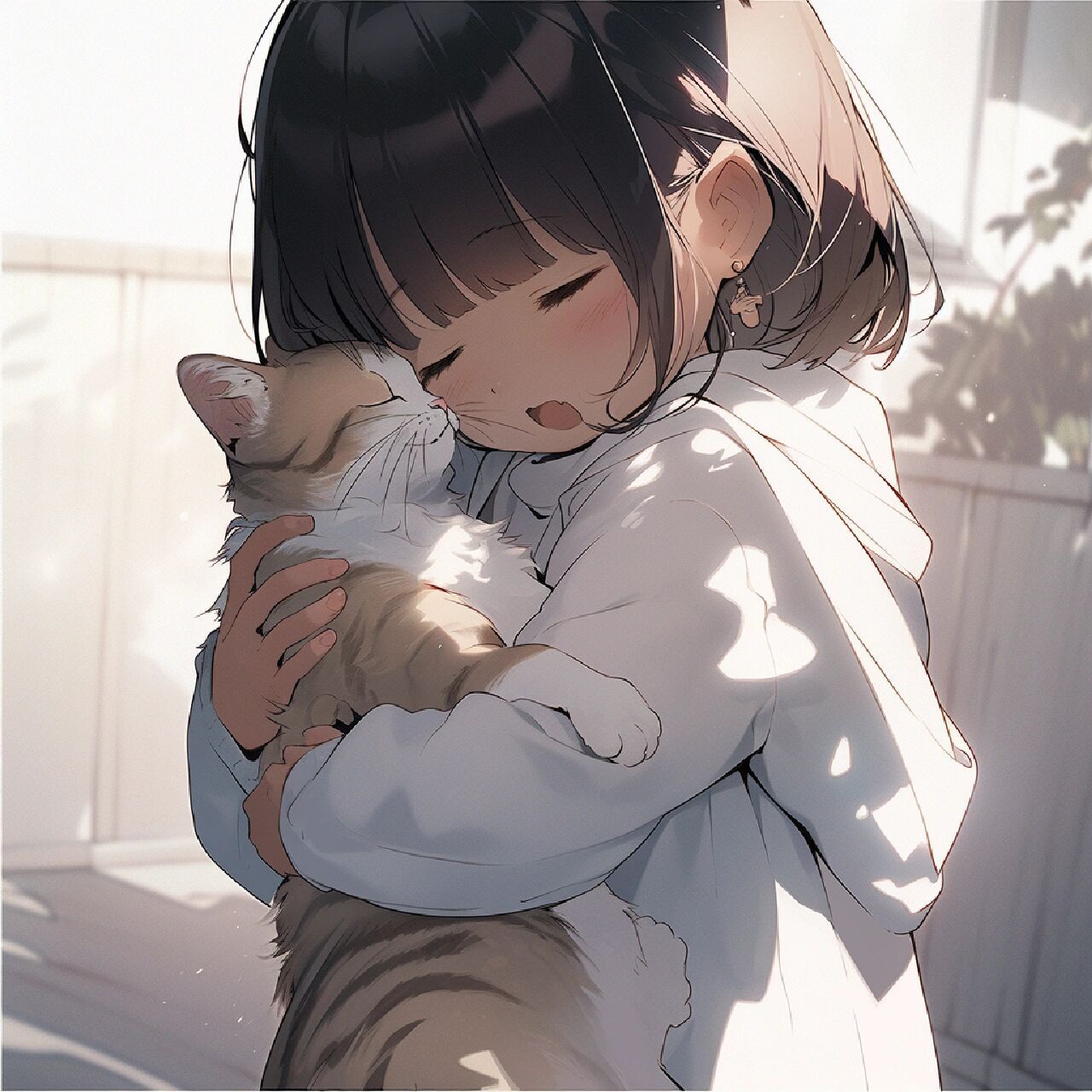 可爱猫猫头像第二弹丨少女与猫猫 应粉丝要求创作了一期猫猫女头希望