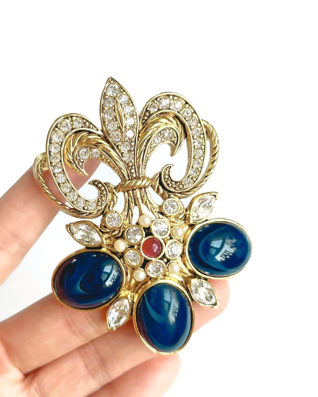 trifari/coro/barrera for avon鸢尾花胸针 •【鸢尾花胸针吊坠两用