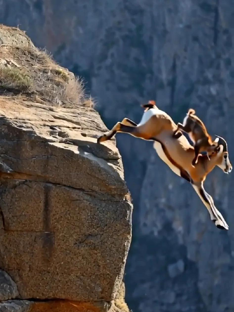 羚羊十分灵活,在长距离奔跑中耐力也相当出色,如此表现让它在这场追逐