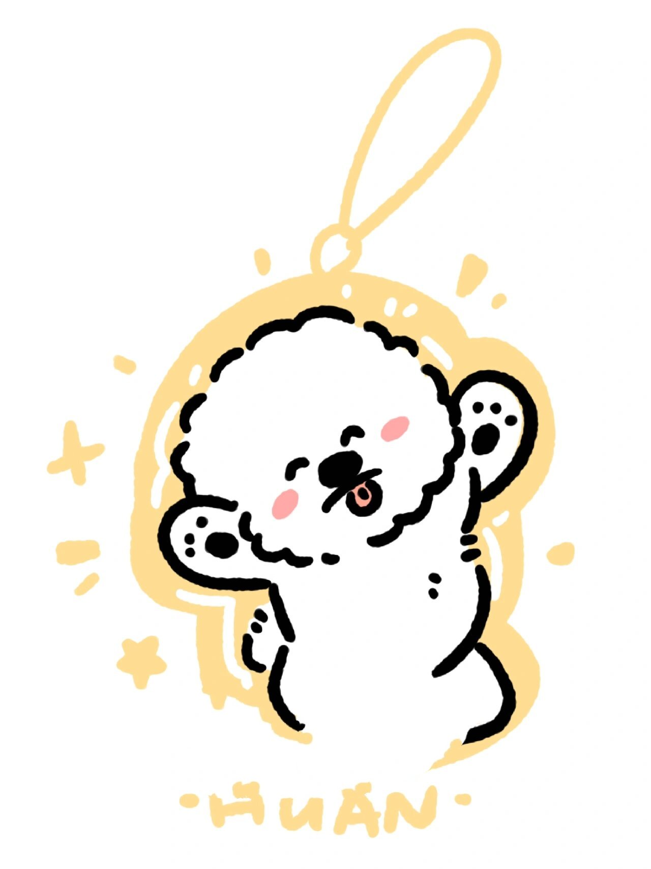 95好多比熊宝宝 | 近期画的比熊q版头像合集