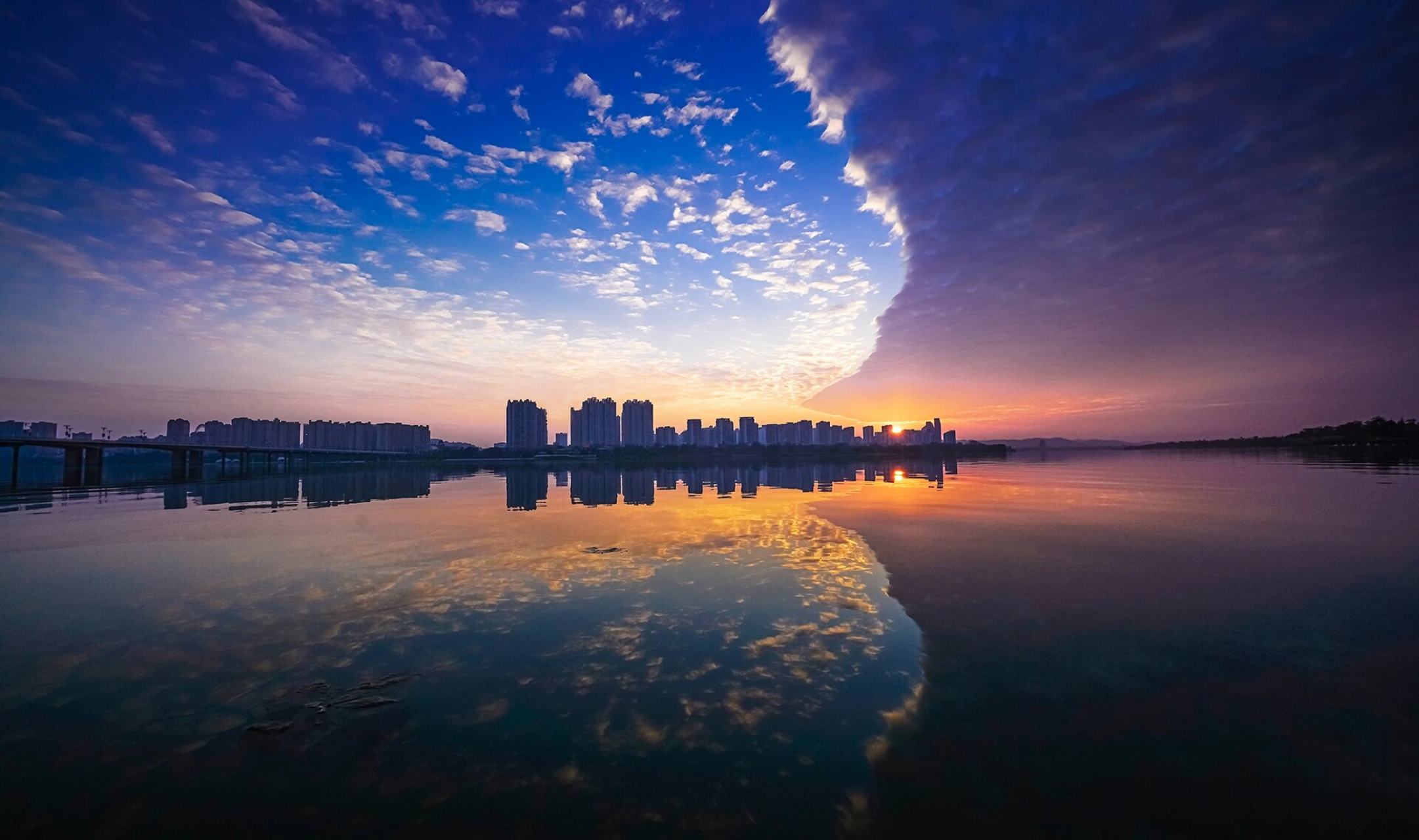 遂宁涪江河 涪江河的早晨