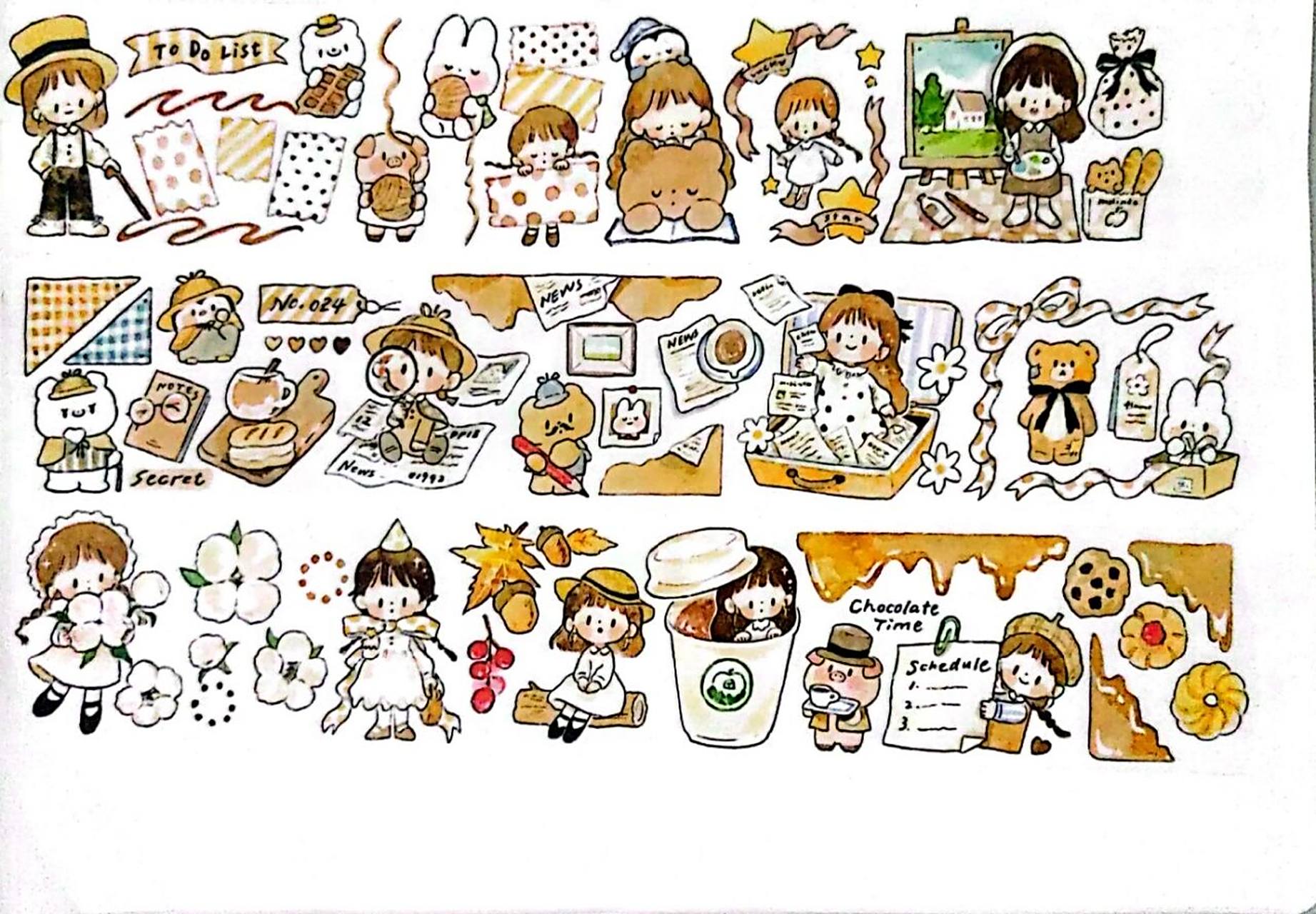 一些电子手帐素材「卓大王系列」