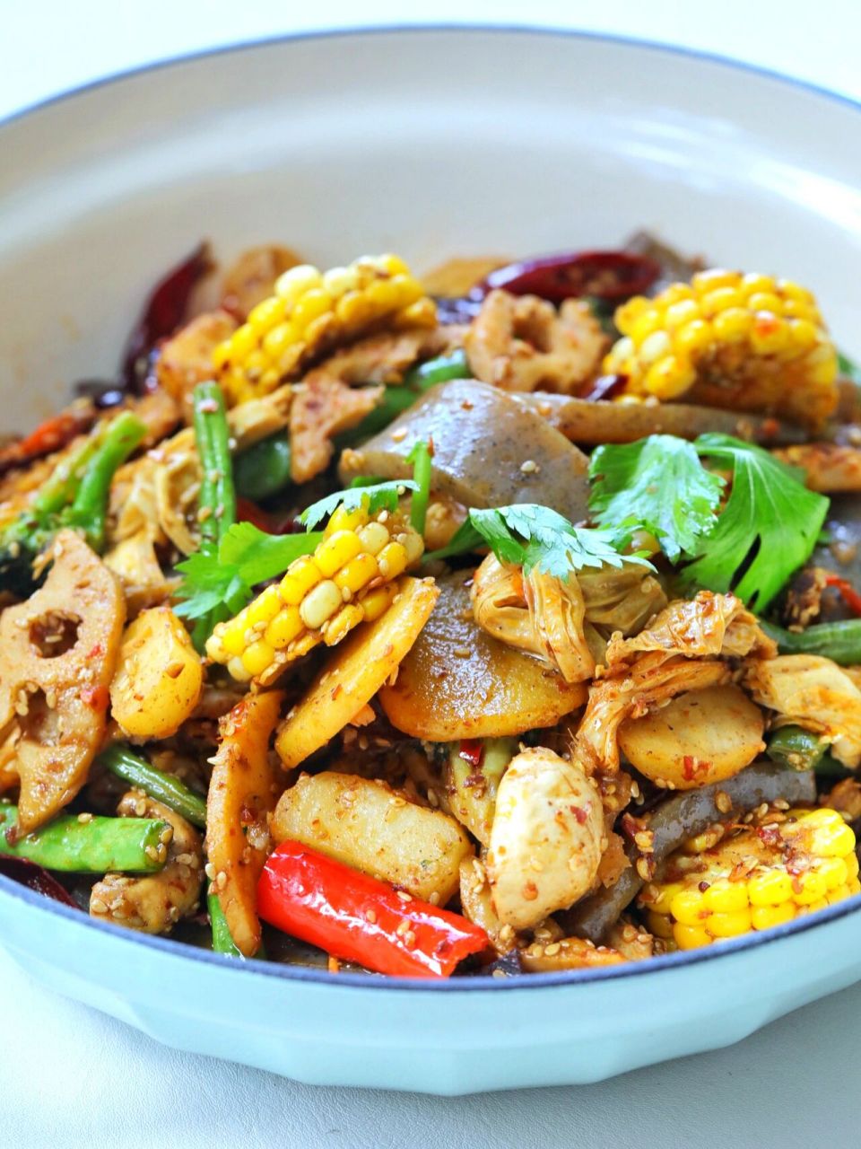 麻辣素香锅|少油版麻辣香锅,简直不能更下饭 · 	 93立冬过后,天气