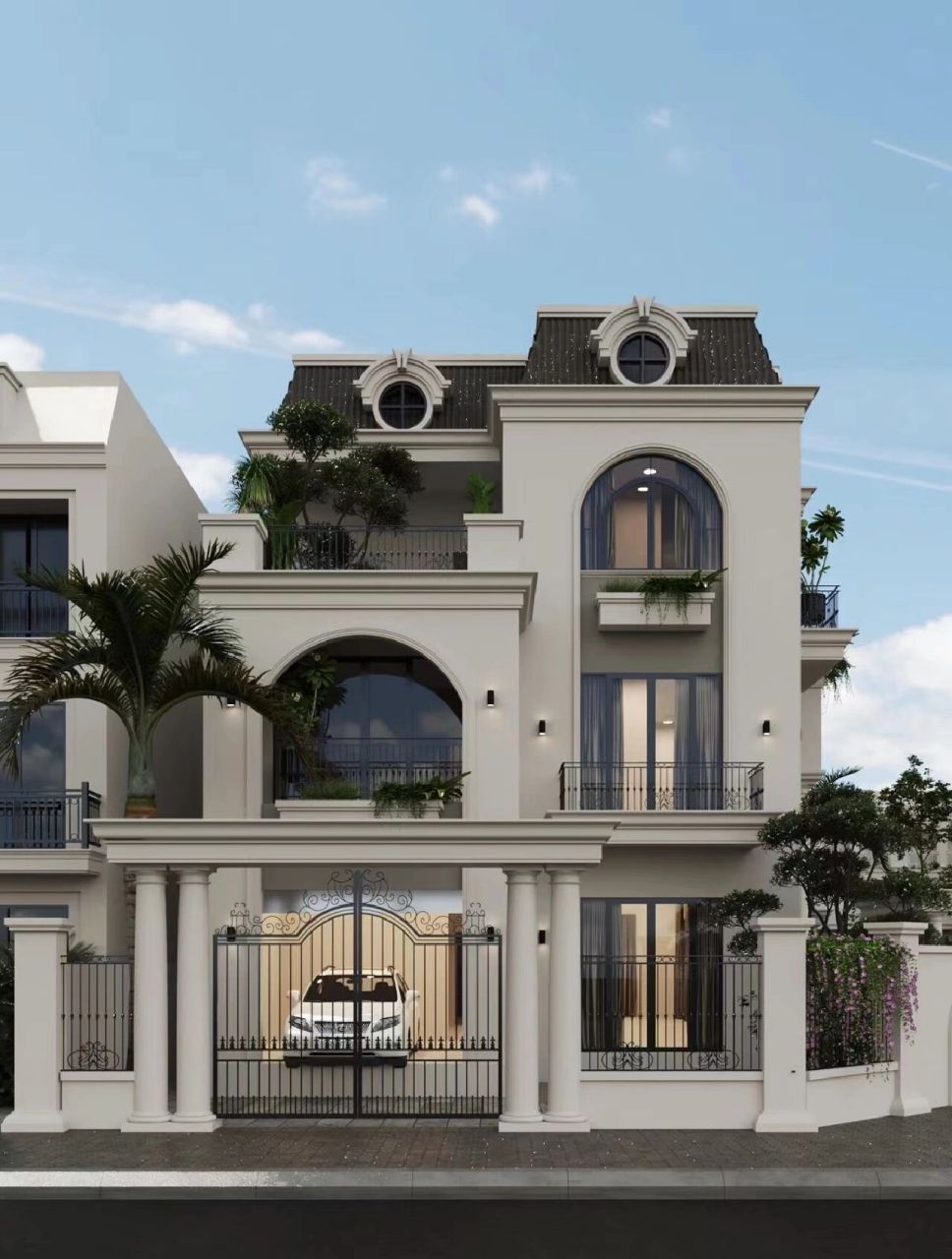 全网最美的法式自建别墅93 这款法式自建别墅外观高级大气7815