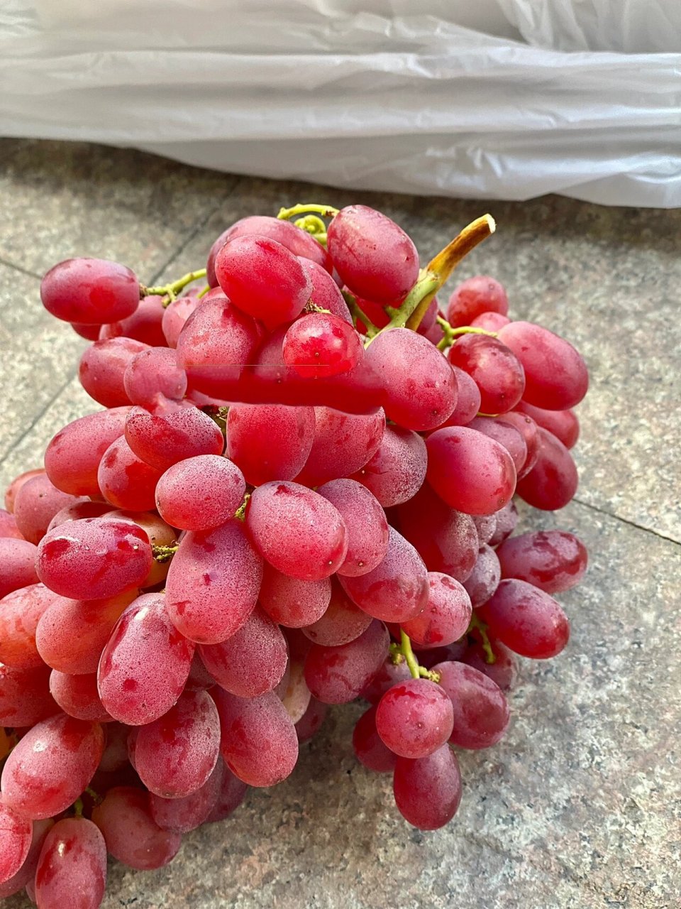 无籽红提99 微距观察下这个提子哈 真的看得见的嘎嘣脆 无籽 入口硬