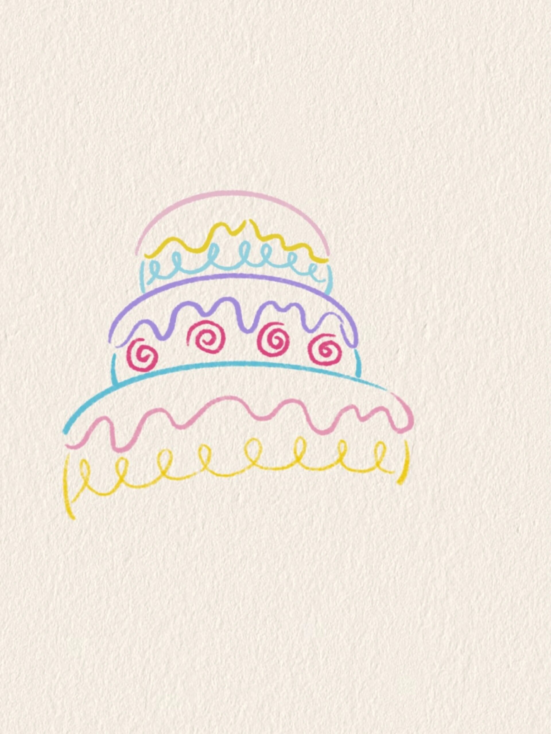 简笔画教程|多巴胺蛋糕98