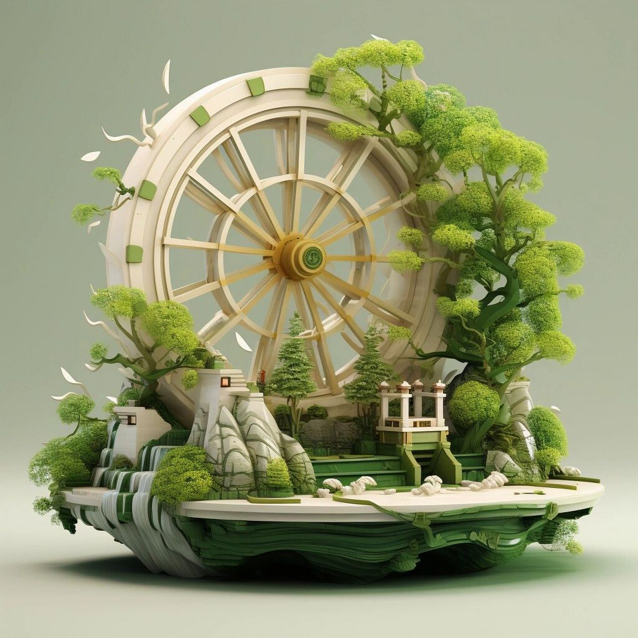 古老而美丽的机械|传统水车 古老而美丽的机械,转动着,为大地带来生命