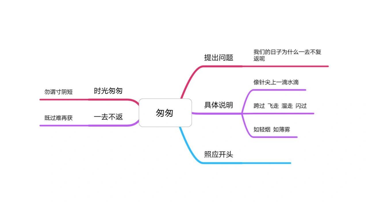 匆匆思维导图一课图片