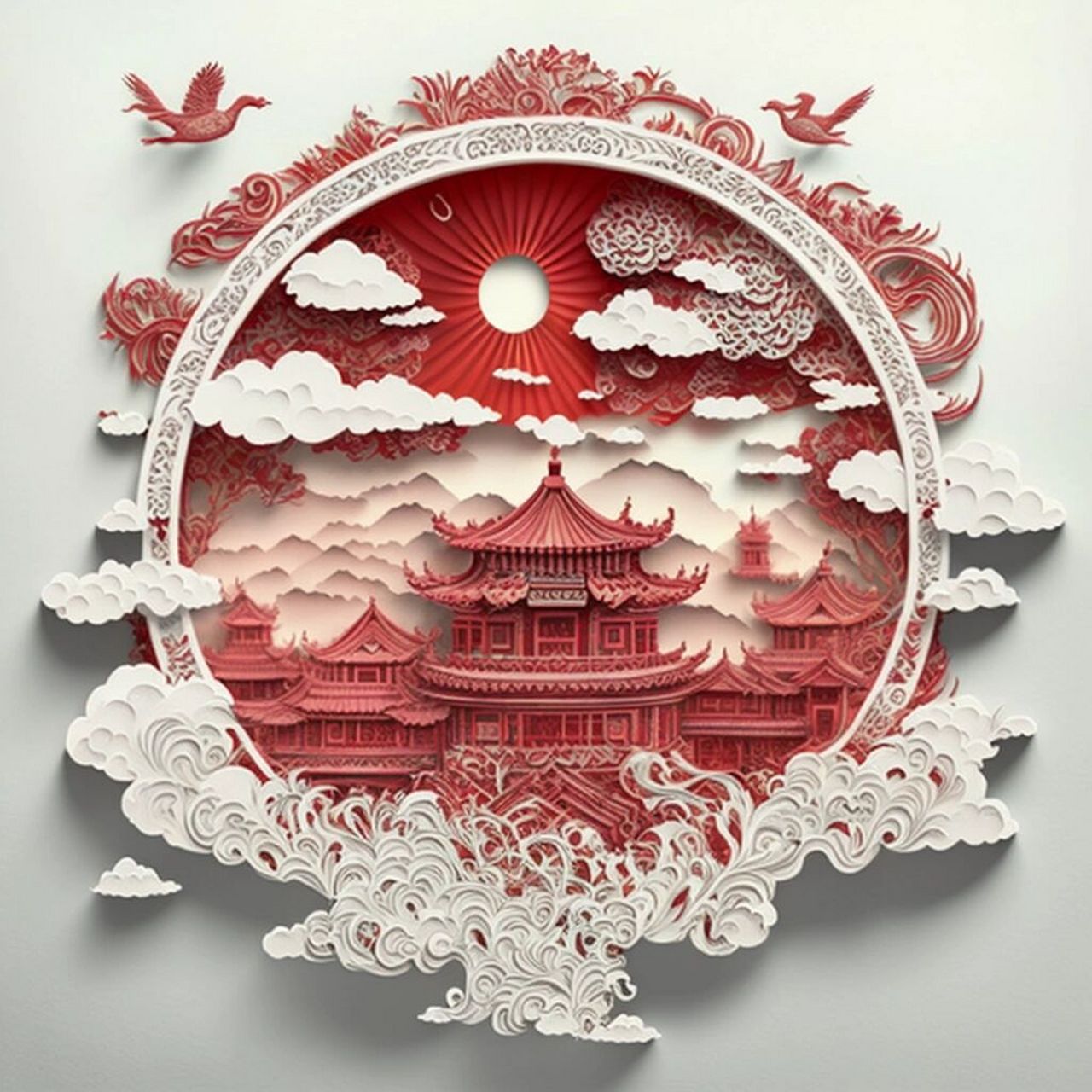 中式剪纸艺术,故宫