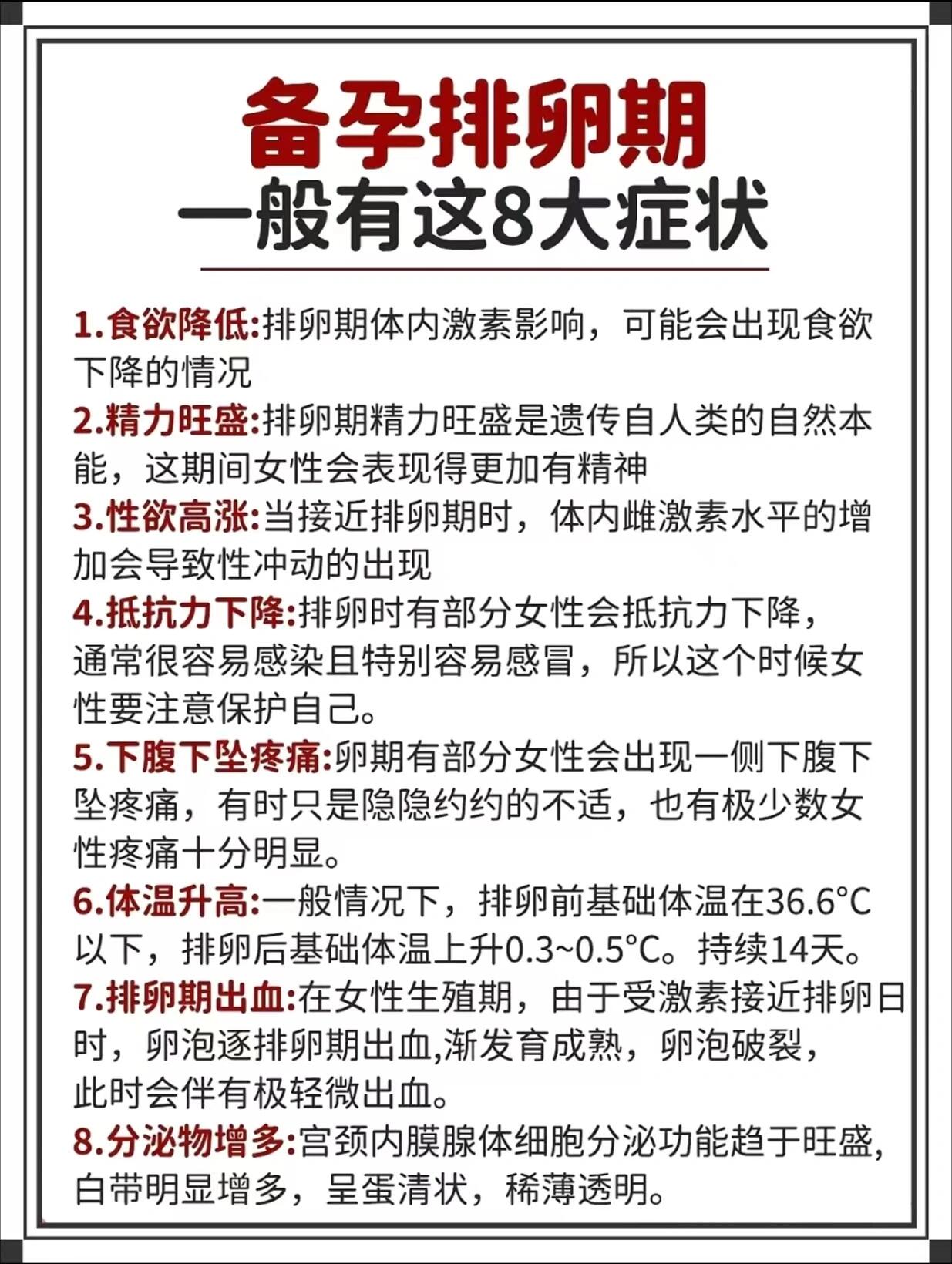 排卵日期&排卵表现7315 女生排卵日期表抓住排卵期,提高受孕率