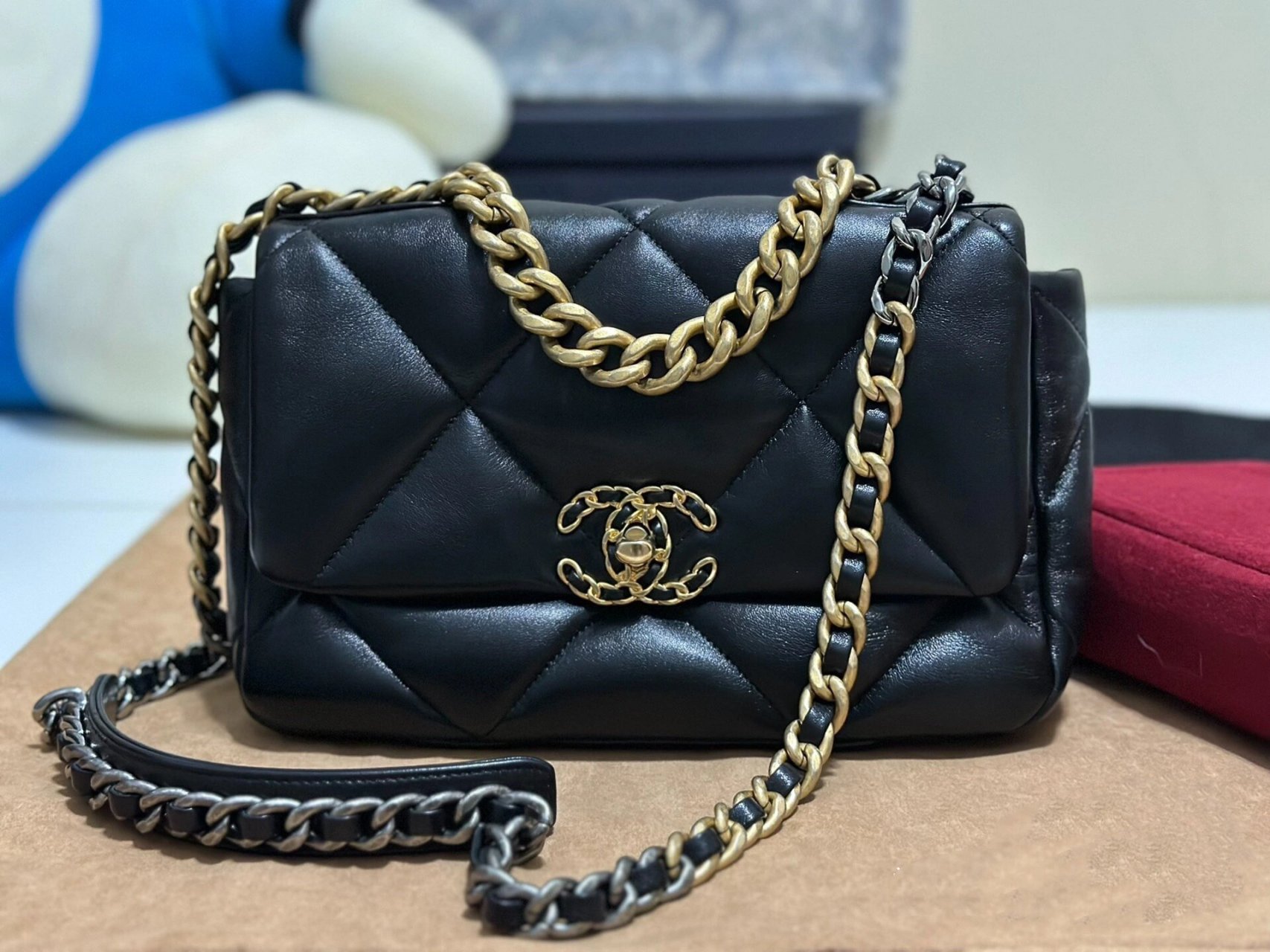 香奈儿包包最懂女人心 #香奈儿包包# chanel黑金19bag