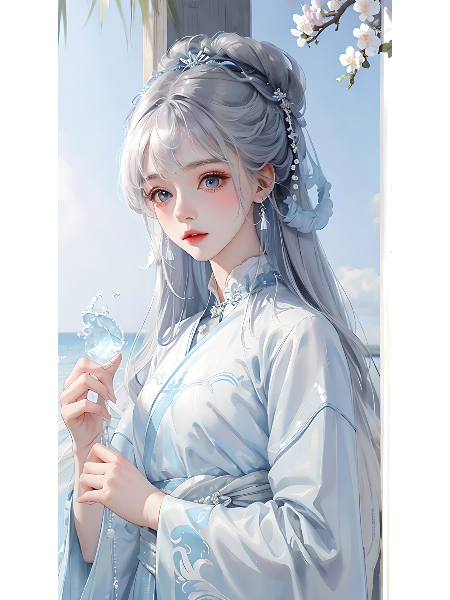 蓝色系列~头像壁纸~古风美女