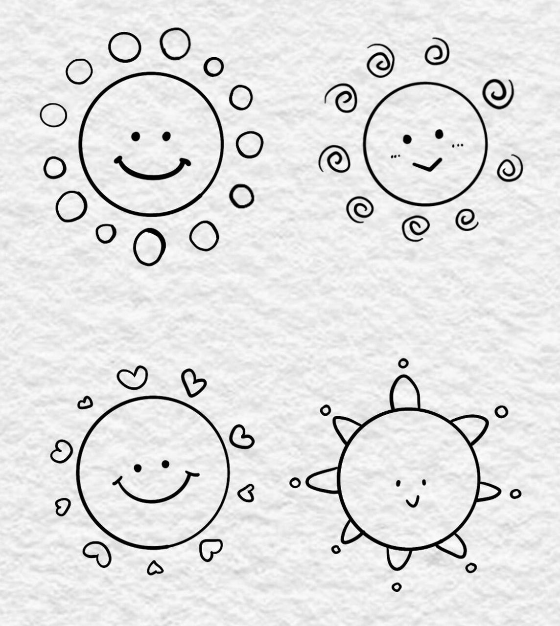 晴天太阳简笔画 春天里的一缕阳光最诱人,一年之计在于春,一天之计
