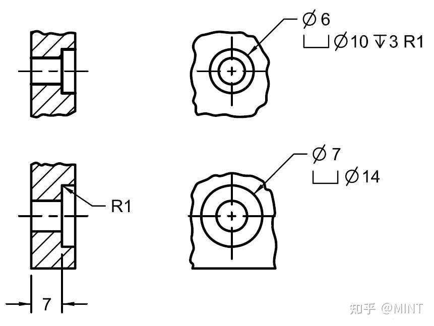 孔同心度标注图片