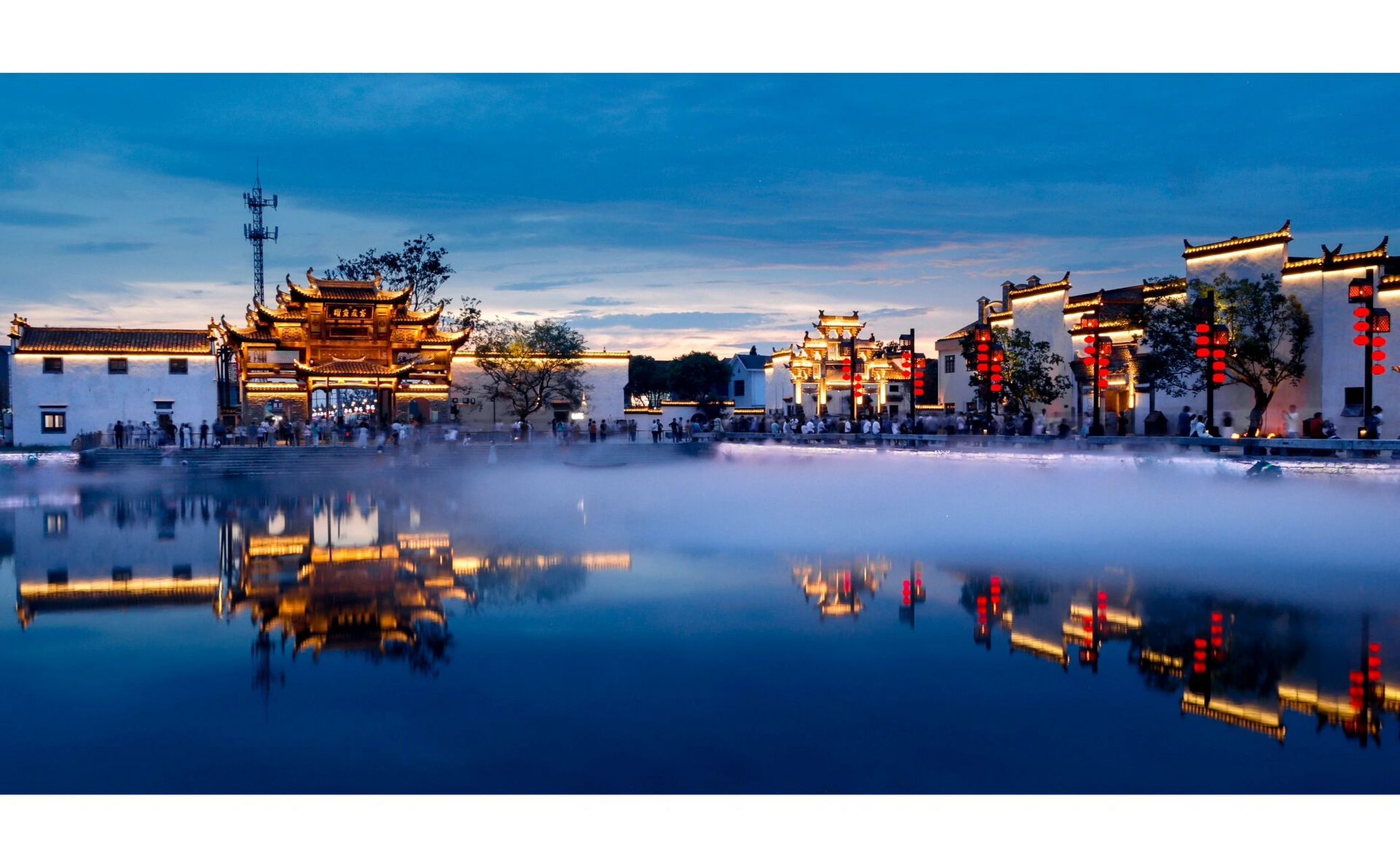 【探秘铜陵犁桥水镇】夜色下的古镇韵味   9393亲们,今天我要带