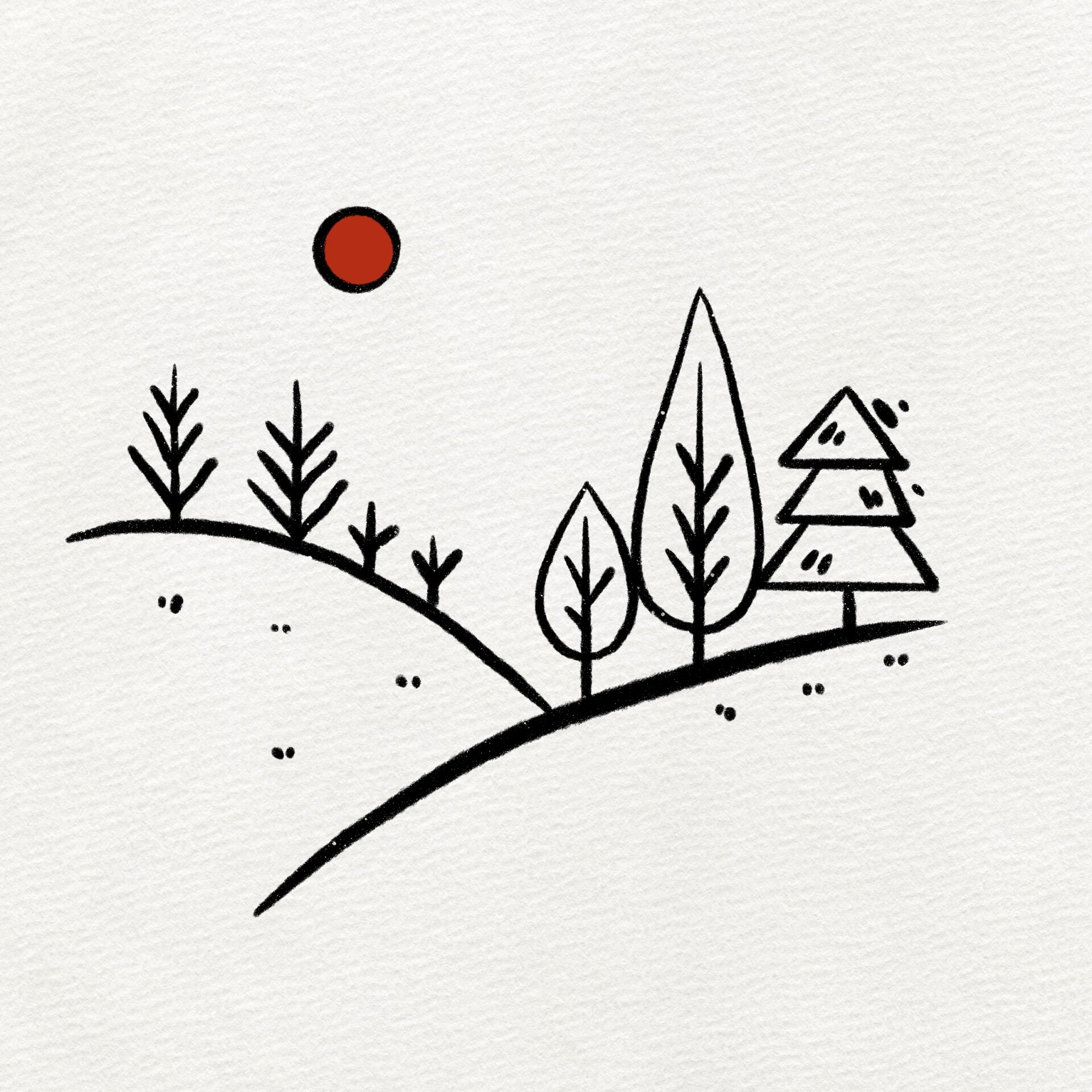 简笔画教程# #宝宝爱画画# #绘画日常# #我的随手画# #风景速写