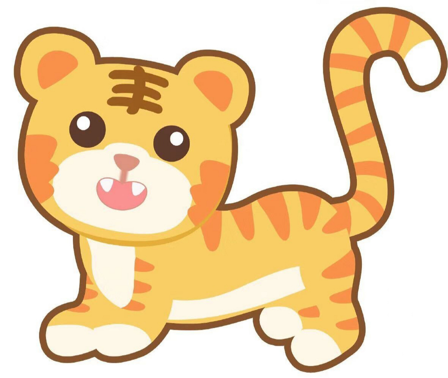 十二生肖卡通图案(一)可打印 鼠牛虎兔龙蛇马羊