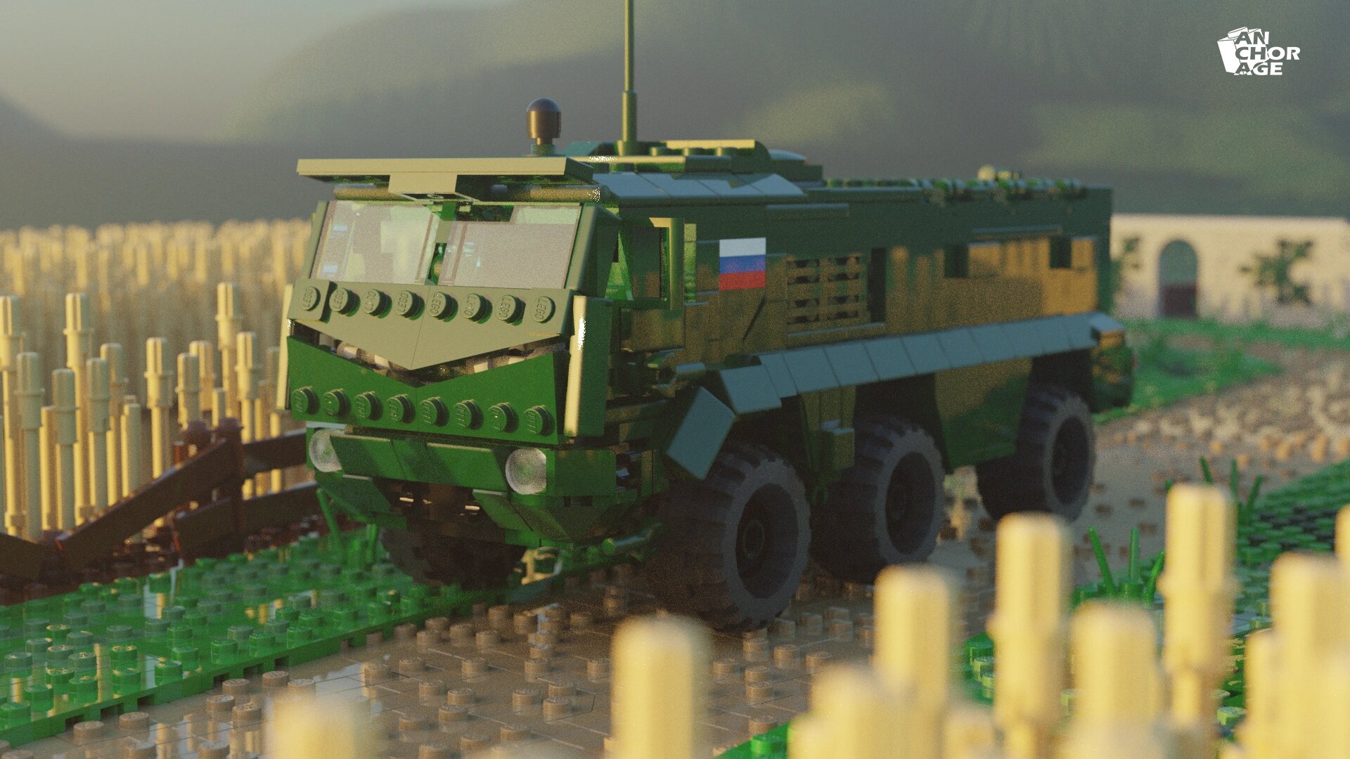 积木俄罗斯台风typhoon 6x6装甲车