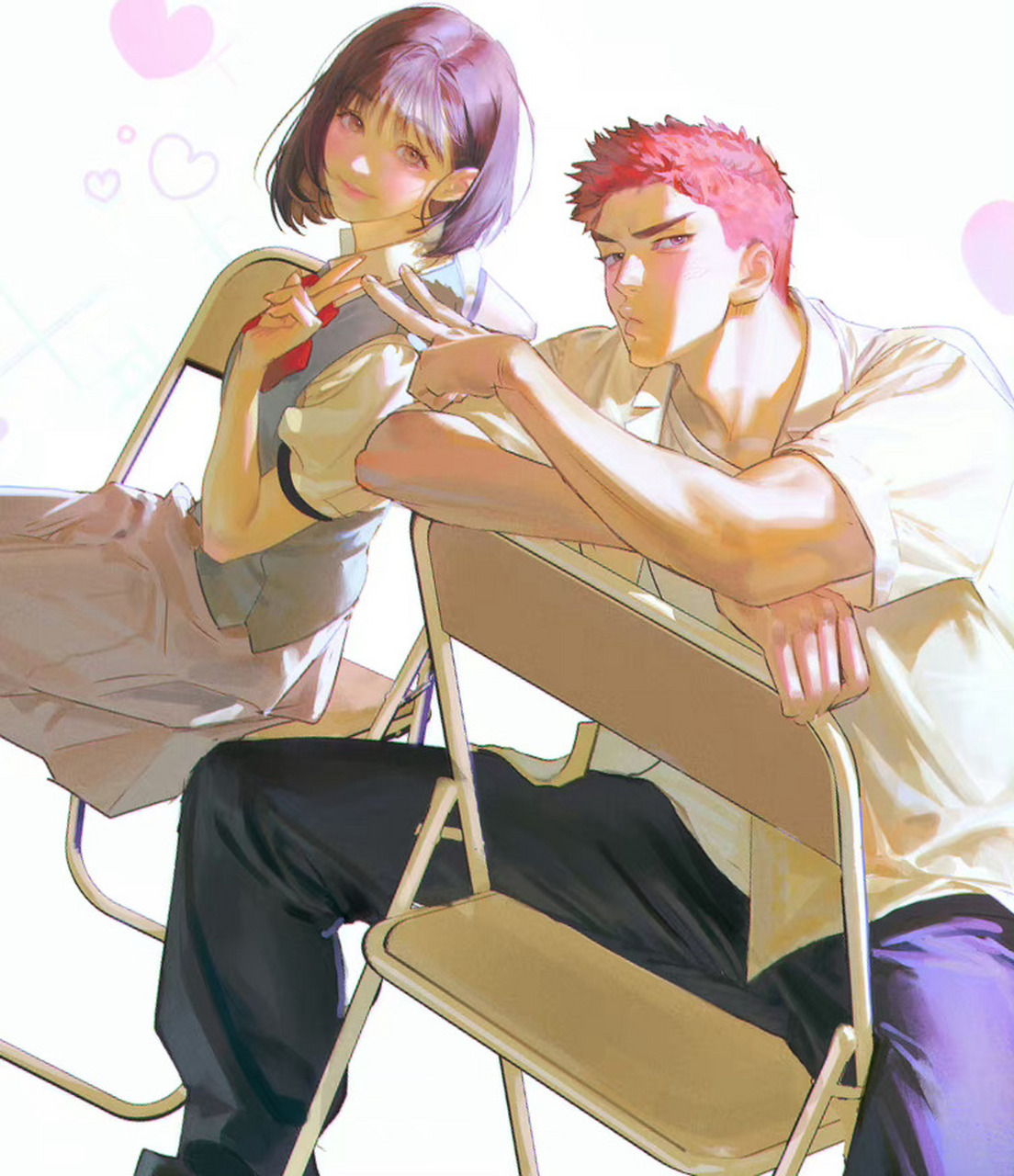 赤木晴子&樱木花道  #灌篮高手# twi:ppanae100