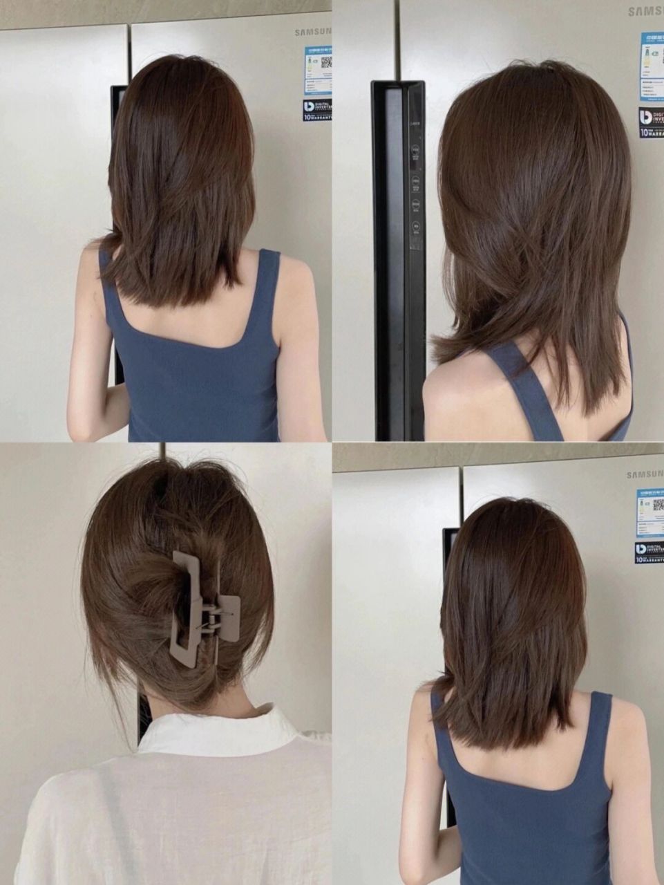 23年必火层次感中发 你们一直想看的层次感发型背面效果～很好看自然