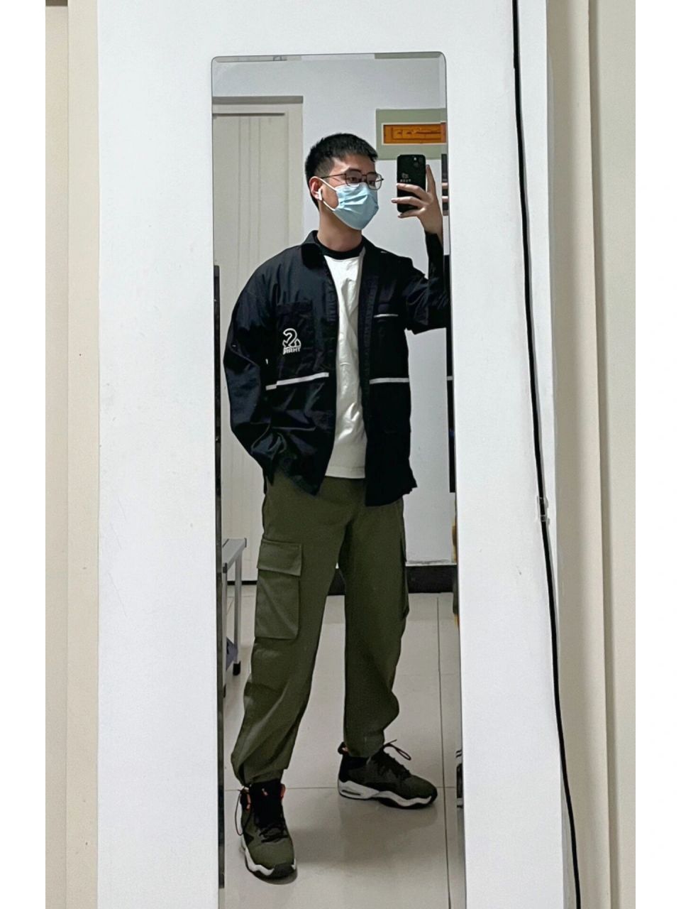 理工男穿搭|百搭的军绿色工装裤7315 男生裤子除了选择黑色和灰色