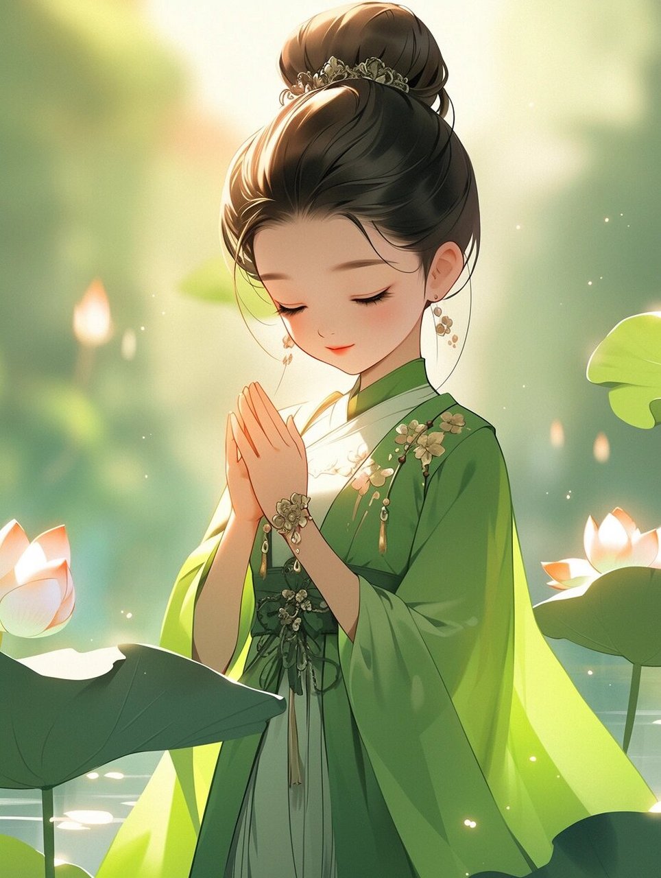 古风头像||绿·佛系少女97